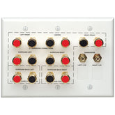 Leviton AEHTK Audio Home Theater Interface Wall Plate